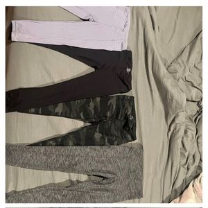 4 pairs of athleta girl legging’s